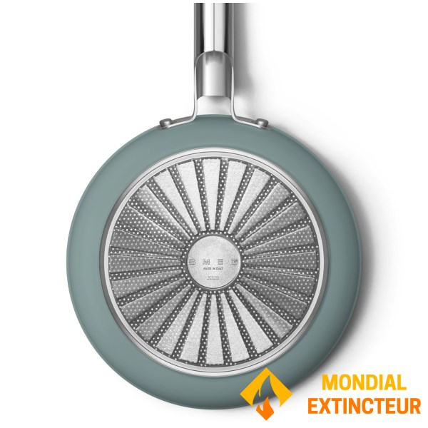 Smeg - Poële 28 cm Esthétique Années 50 vert mat