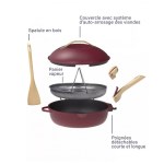 Cookut - Poêle multifonctions La Fabuleuse - 24 cm rubis