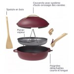 Cookut - Poêle multifonctions La Fabuleuse - 28 cm rubis