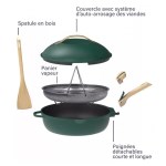 Cookut - Poêle multifonctions La Fabuleuse - 28 cm vert canopée