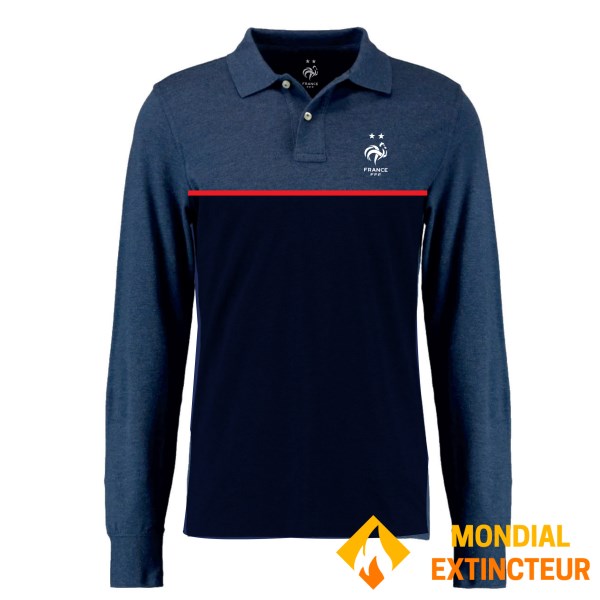 FFF - Polo FFF ML marine - XXL