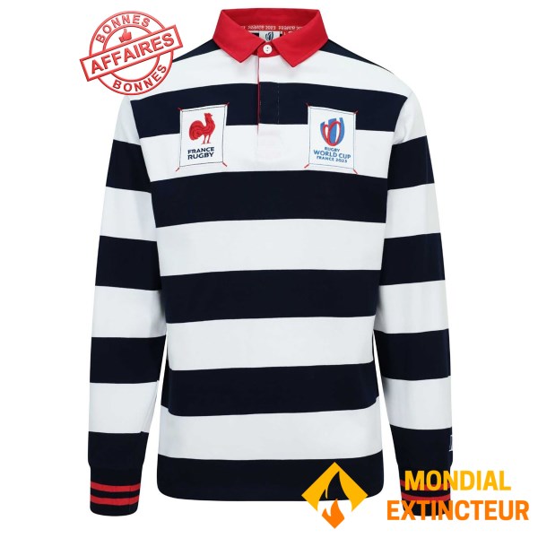 FFR - Polo FFR ML RWC Rayé - S