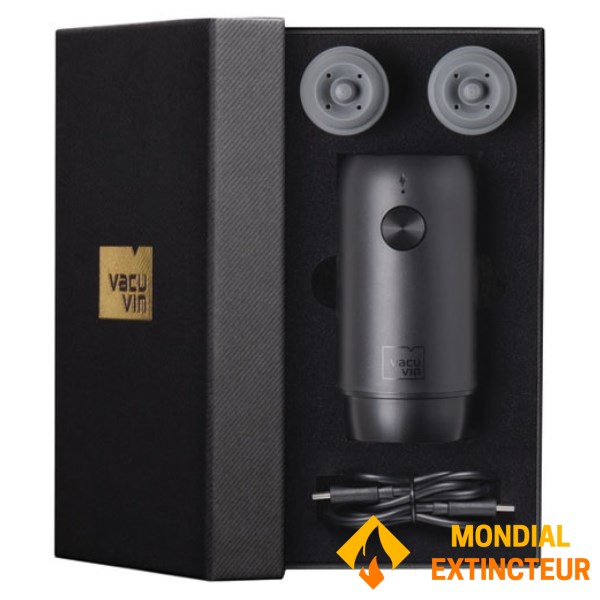 Vacuvin - Pompe à vin électrique Wine Saver + 2 bouchons