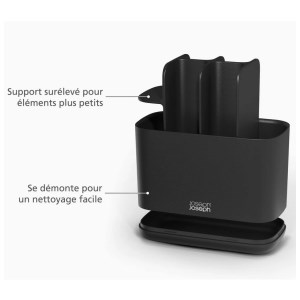 Joseph Joseph - Porte brosse à dents EasyStore™ Noire mate