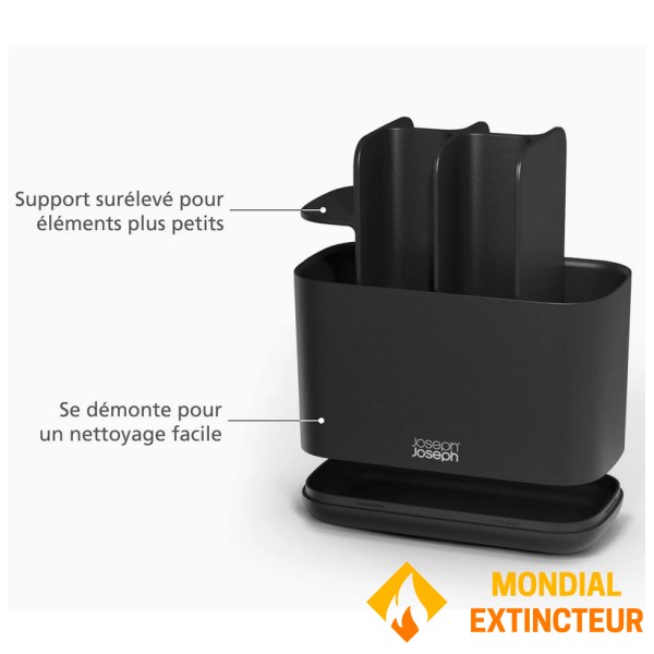 Joseph Joseph - Porte brosse à dents EasyStore™ Noire mate