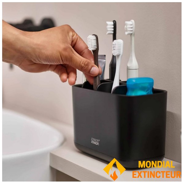 Joseph Joseph - Porte brosse à dents EasyStore™ Noire mate