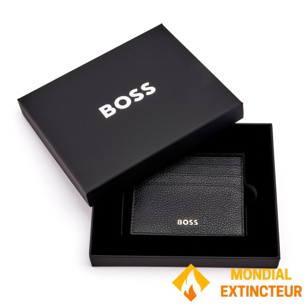 Hugo Boss - Porte-cartes Classic grainé noir