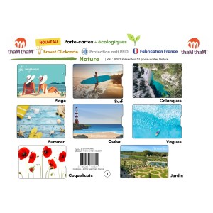 Little Balance - Porte-cartes Etui rigide RFID - Nature