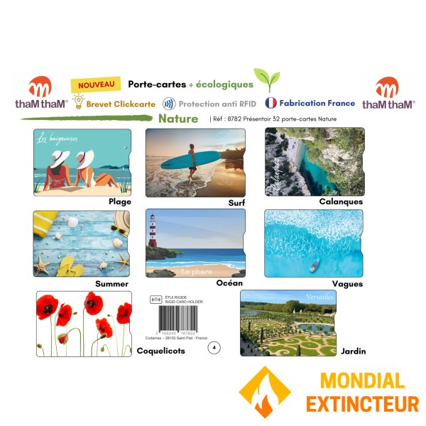 Little Balance - Porte-cartes Etui rigide RFID - Nature