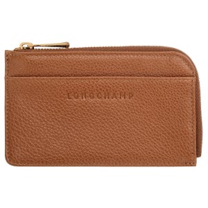 Longchamp - Porte-cartes Le Foulonnée caramel