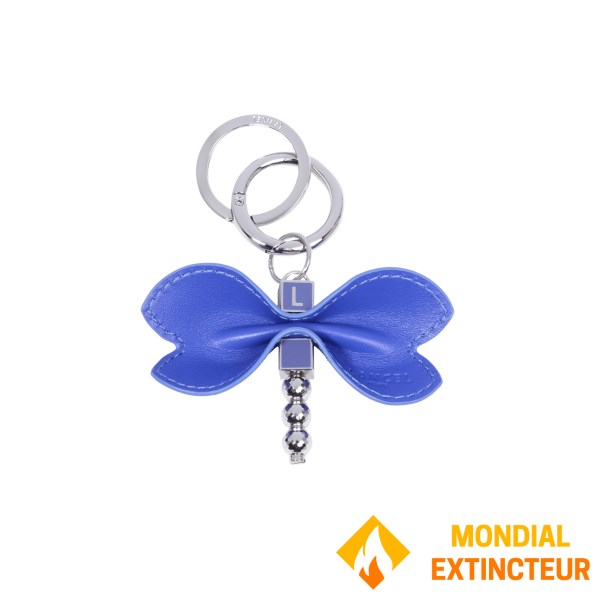 Lancel - Porte-clés Jungle Libellule - Indigo