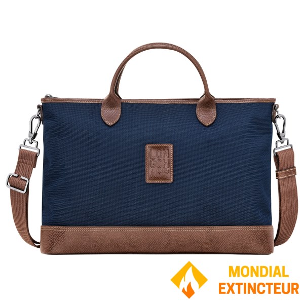 Longchamp - Porte documents Boxford S bleu