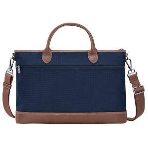Longchamp - Porte documents Boxford S bleu