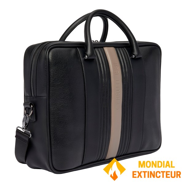 Cerruti 1881 - Porte documents Delano taupe et noir