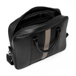 Cerruti 1881 - Porte documents Delano taupe et noir