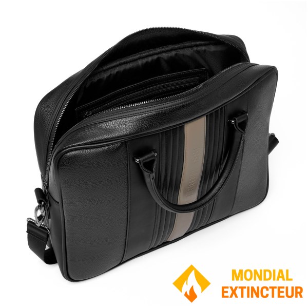 Cerruti 1881 - Porte documents Delano taupe et noir