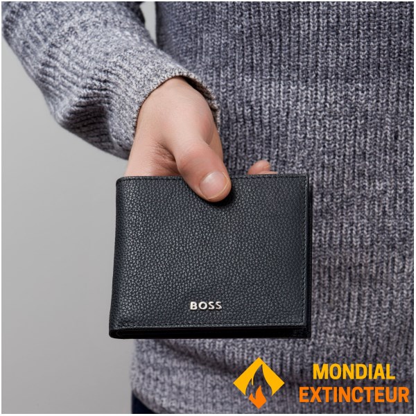 Hugo Boss - Portefeuille Classic grainé noir