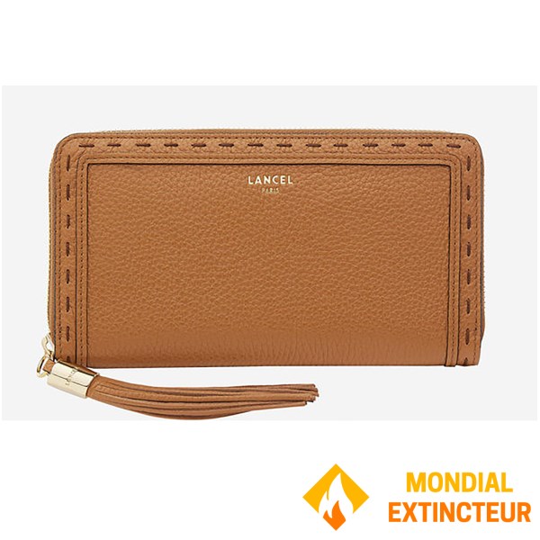 Lancel - Portefeuille Continental Premier Flirt - camel