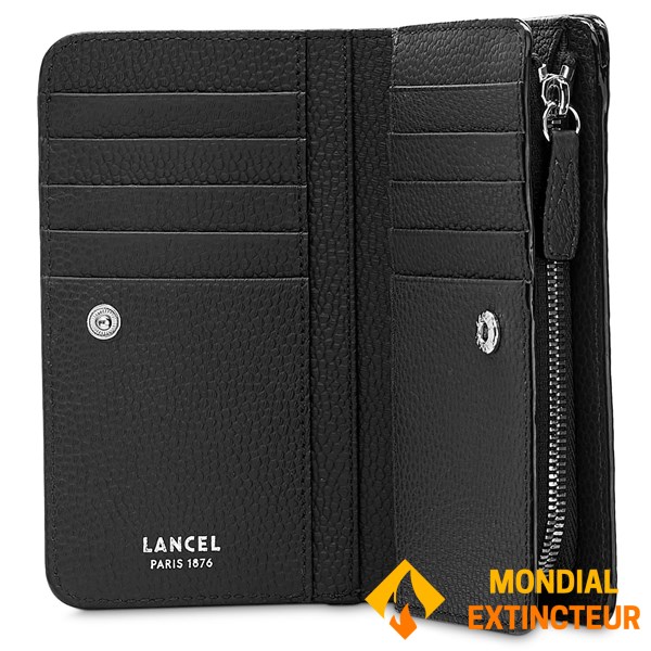 Lancel - Portefeuille Ninon compact zippé - Noir