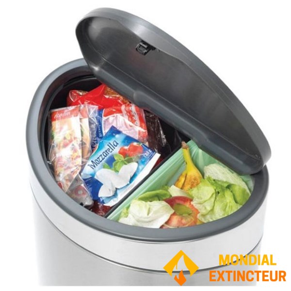 Brabantia - Poubelle 33L  Tri sélectif - 23L + 10L