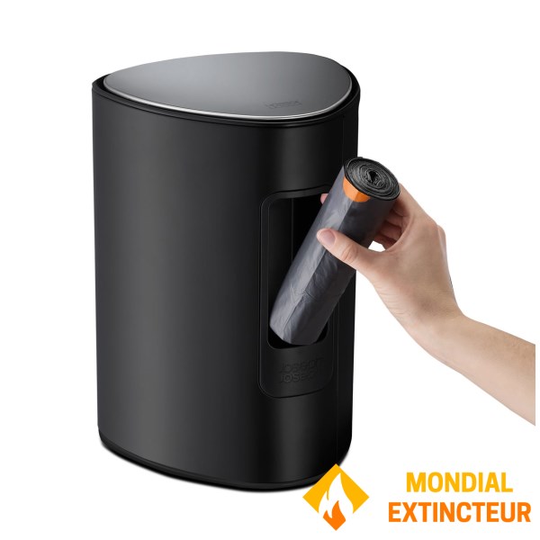 Joseph Joseph - Poubelle à pédales EasyStore™ 5L noire mate