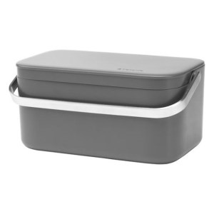 Brabantia - Poubelle de table Sink side - gris foncé