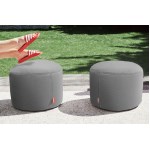 Fatboy - Pouf rond d’extérieur The Point Outdoor - gris