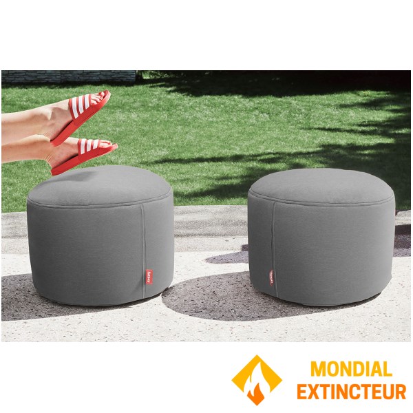 Fatboy - Pouf rond d’extérieur The Point Outdoor - gris