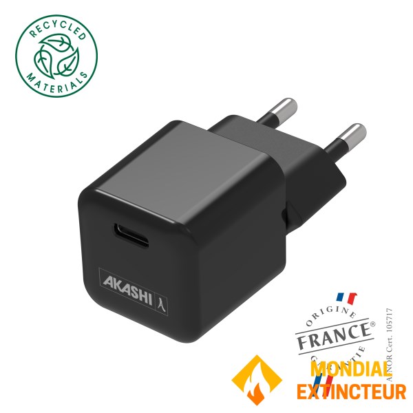 Akashi - Prise secteur Supergan noire