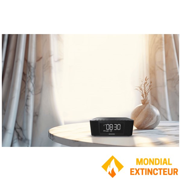Kenwood - Radio réveil DAB+ et Bluetooth noir