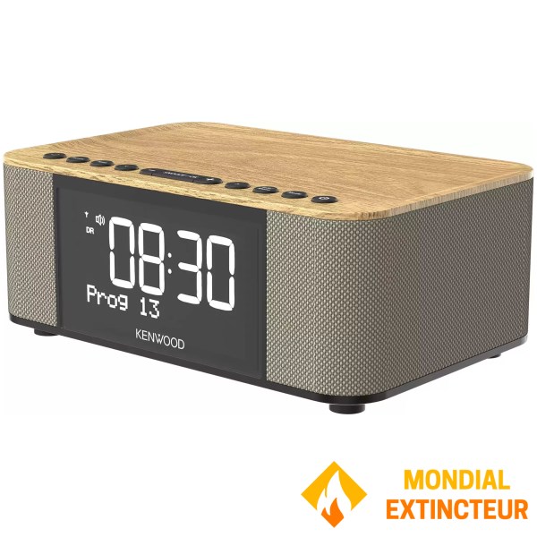 Kenwood - Radio réveil DAB+ et Bluetooth noyer