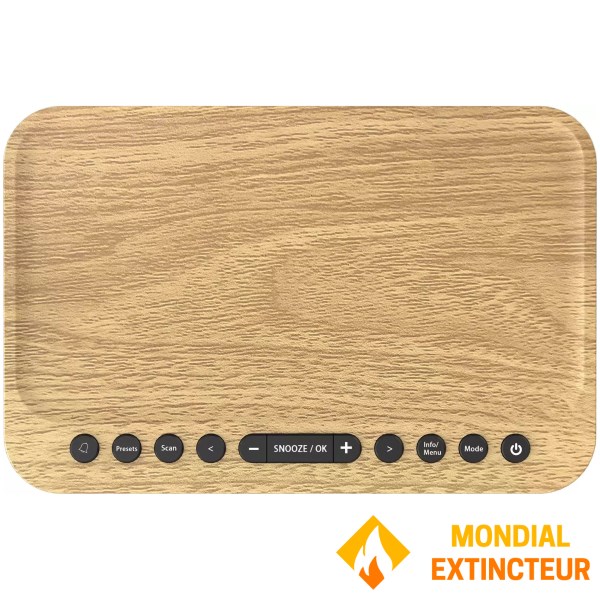 Kenwood - Radio réveil DAB+ et Bluetooth noyer