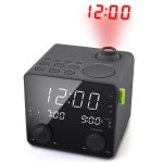 Muse - Radio réveil Projection lumineuse - noir