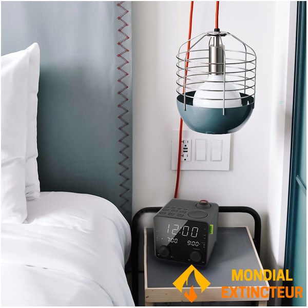 Muse - Radio réveil Projection lumineuse - noir