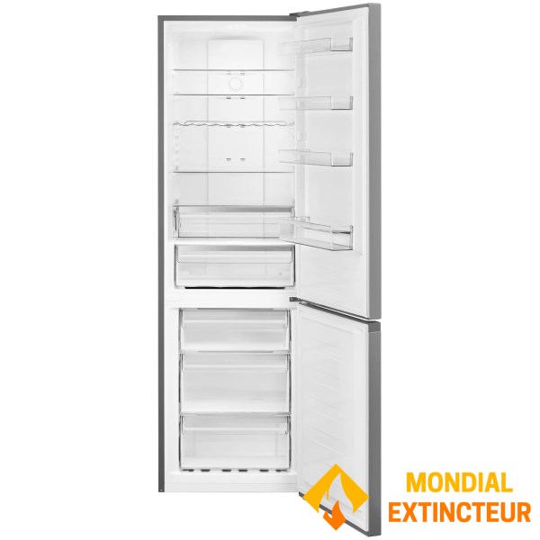 Smeg - Réfrigérateur combiné 331 L - effet inox