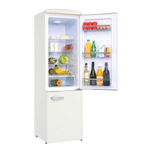 Frigelux - Réfrigérateur combiné Retro Vintage Crème 244 L