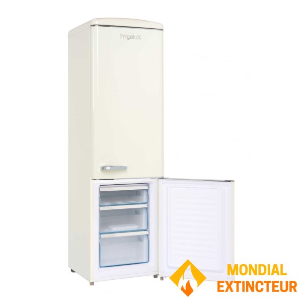 Frigelux - Réfrigérateur combiné Retro Vintage Crème 244 L