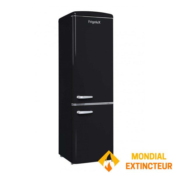 Frigelux - Réfrigérateur combiné Retro Vintage noir 244 L
