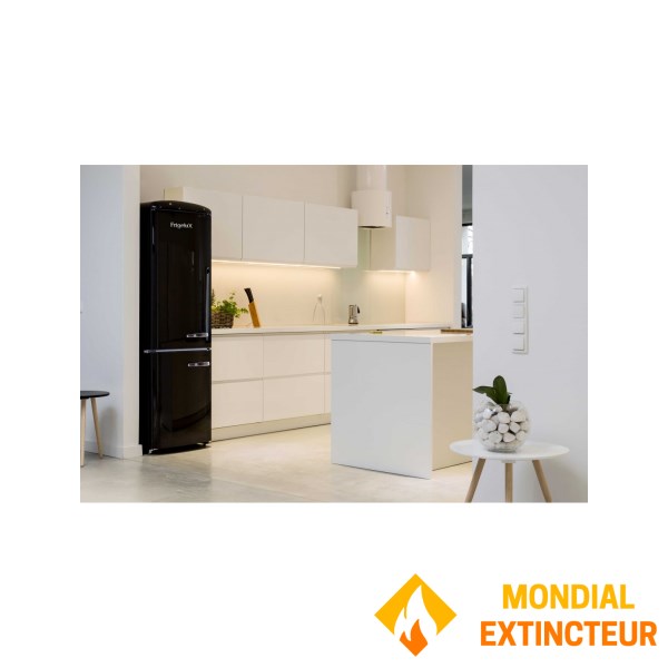 Frigelux - Réfrigérateur combiné Retro Vintage noir 244 L