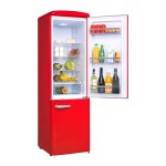 Frigelux - Réfrigérateur combiné Retro Vintage rouge 244 L