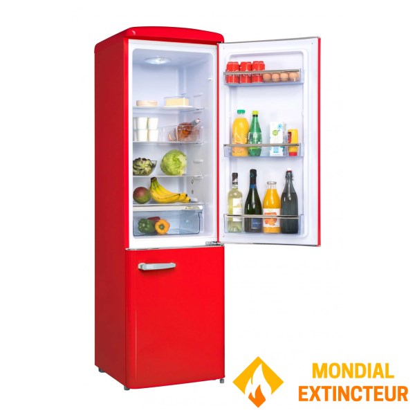 Frigelux - Réfrigérateur combiné Retro Vintage rouge 244 L