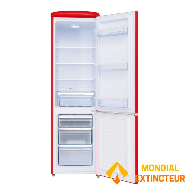 Frigelux - Réfrigérateur combiné Retro Vintage rouge 244 L