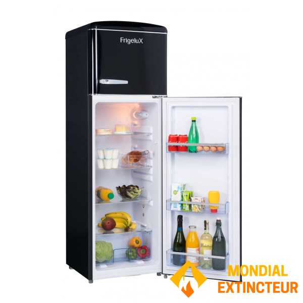 Frigelux - Réfrigérateur Double porte rétro vintage noir