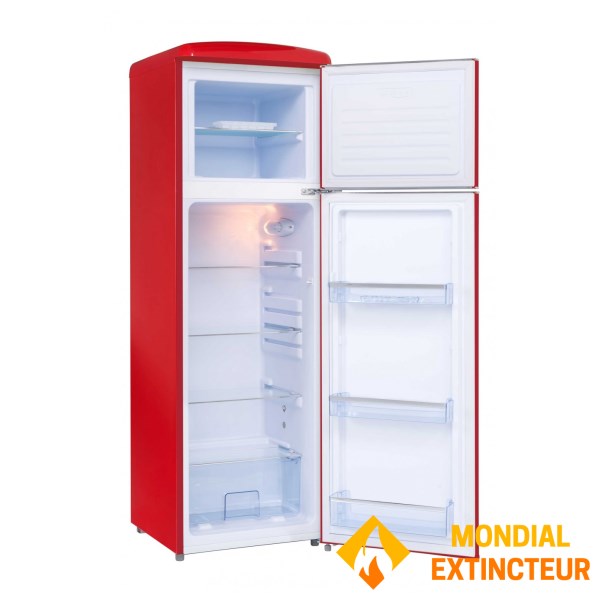 Frigelux - Réfrigérateur Double porte rétro vintage rouge