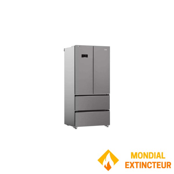Beko - Réfrigérateur MULTI PORTE GRIS ACIER 513L