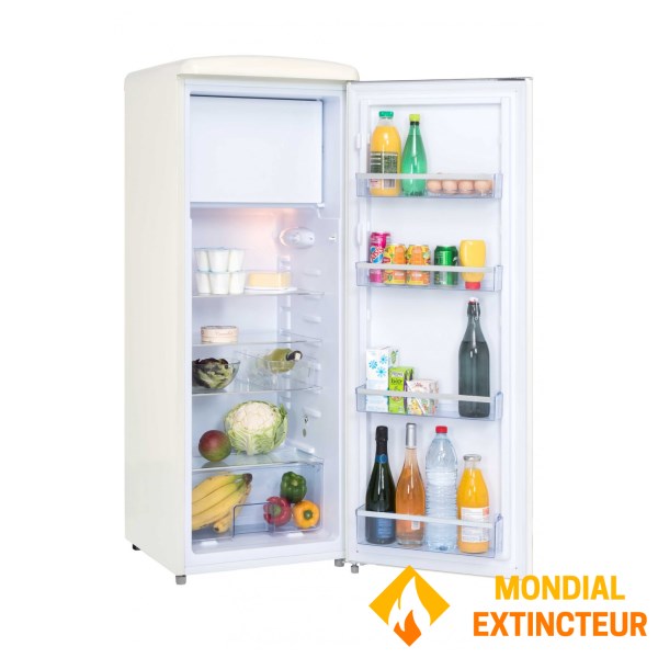 Frigelux - Réfrigérateur Retro Vintage armoire crème 218L