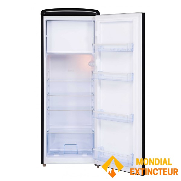 Frigelux - Réfrigérateur Retro Vintage armoire Noir 218L