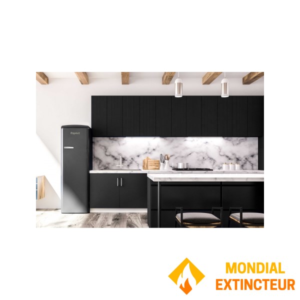 Frigelux - Réfrigérateur Retro Vintage armoire Noir 218L