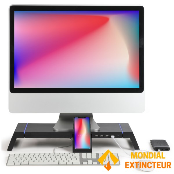 Livoo - Rehausseur + hub Pour ordinateur ou écran