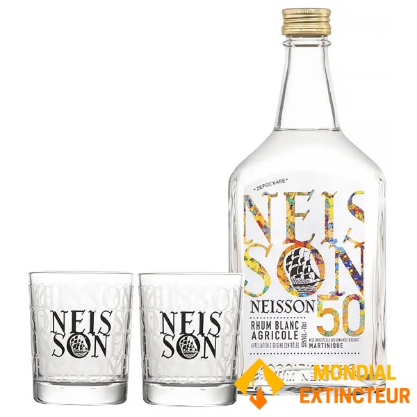 LMDW - Rhum Coffret Ti-Punch blanc + 2 verres